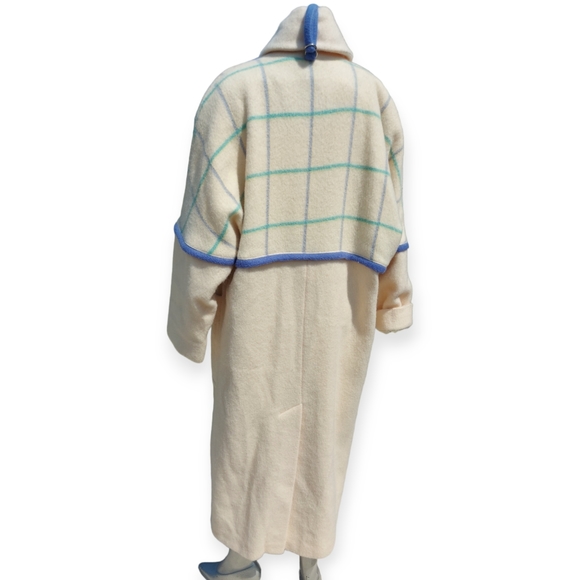 Vintage Shiff Ivory Wool Full Length Coat Size 8 - Picture 5 of 14